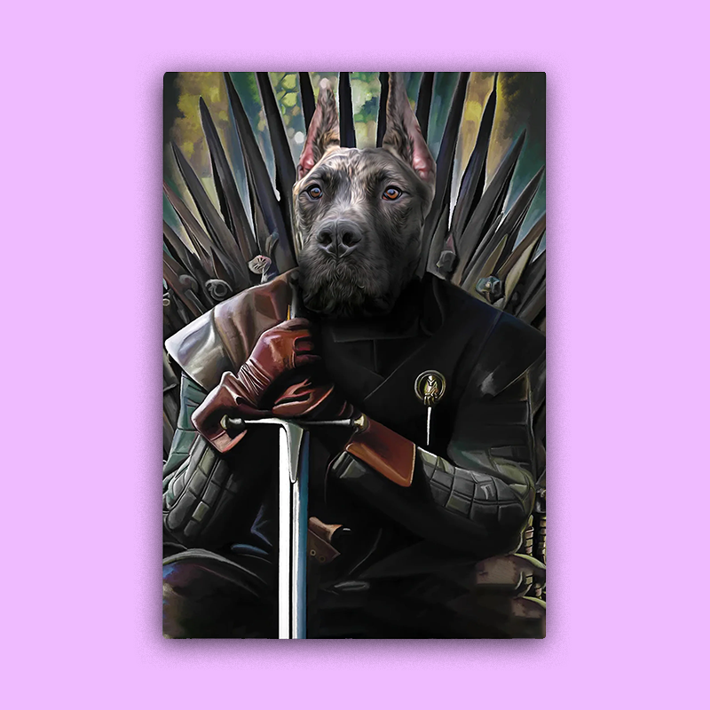 Pet of the King GOT Portrait - Custom Pet Portrait
